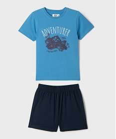 GEMO Pyjashort garçon 2 pièces bleu standard