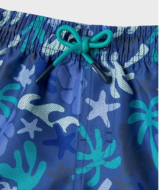 short de surf a motifs exotiques garcon bleuG554201_2