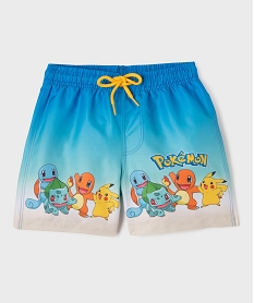 GEMO Short de bain tie-and-dye à motifs garçon - Pokémon bleu standard