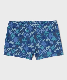GEMO Shorty de bain à motifs exotiques garçon Bleu