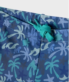 shorty de bain a motifs exotiques garcon bleuG554901_2