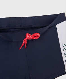 shorty de bain avec bandes contrastantes garcon - lulucastagnette bleu standardG555201_2