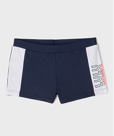 shorty de bain avec bandes contrastantes garcon - lulucastagnette bleu standardG555201_4