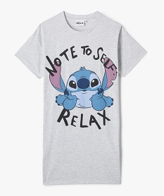 GEMO Chemise de nuit à motif Stitch fille - Disney gris standard