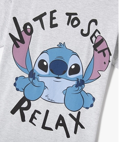 chemise de nuit a motif stitch fille - disney gris standardG557801_2
