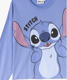 pyjama en coton avec motif stitch sur le haut fille - disney bleu standardG557901_2