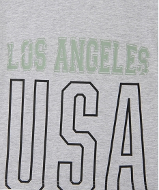 pyjashort bicolore avec inscription usa fille gris standardG558501_2