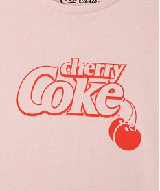 pyjashort a motifs cherry coke fille - coca cola rose standardG558901_3