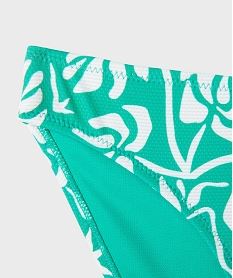 maillot de bain 2 pieces a motifs fleuris fille vert standardG559601_3