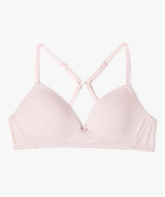 GEMO Soutien-gorge avec bonnets paddés et bretelles multipositions fille Rose