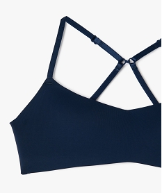 soutien-gorge corbeille sans armatures avec bretelles multipositions fille bleuG560701_2