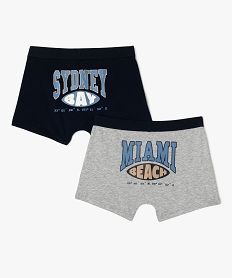 boxers avec inscriptions urbaines garcon (lot de 2) bleuG561901_2