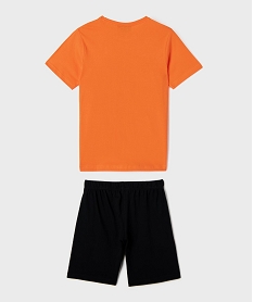 pyjashort bicolore avec motif manga garcon - naruto shippuden orange standardG563401_4