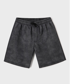 GEMO Short de surf avec taille élastique garçon noir standard