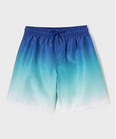 GEMO Short de surf multicolores avec taille ajustable garçon vert standard