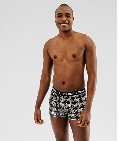 GEMO Boxer en coton stretch imprimés homme (lot de 2) - Dragon Ball Z beige standard