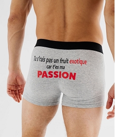 boxers en coton stretch homme avec inscriptions (lot de 2) bleuG565701_2