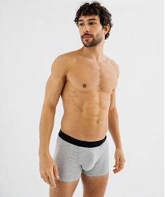 boxers en coton stretch homme avec inscriptions (lot de 2) bleuG565701_3
