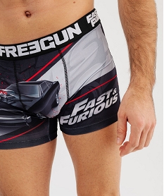 boxer en microfibre a motif voiture homme - freegun x fast and furious noirG565801_3