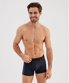 GEMO Boxer extra doux avec ceinture fantaisie homme - Freegun bleu standard