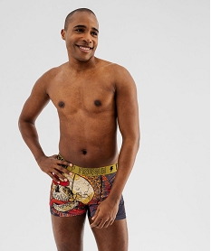 GEMO Boxer en microfibre à motif tête de mort homme - Freegun jaune standard