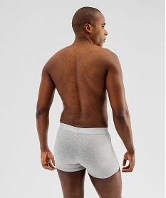 boxers en coton stretch uni et raye homme (lot de 2) bleuG567101_3
