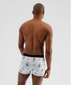 boxers en coton stretch a motif goldorak homme (lot de 2) grisG567201_3