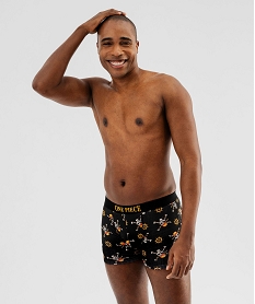 boxers en coton stretch a motif manga homme (lot de 2) - one piece grisG567301_4