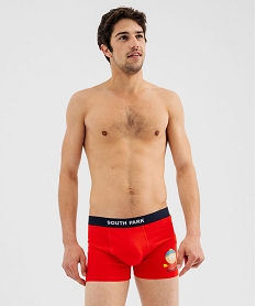 boxer en coton stretch imprime homme - south park  (lot de 2) rouge standardG567401_4