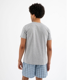 pyjashort avec short a carreaux homme gris standardG568701_3