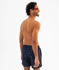 short de bain imprime chars a voile homme bleuG569401_3