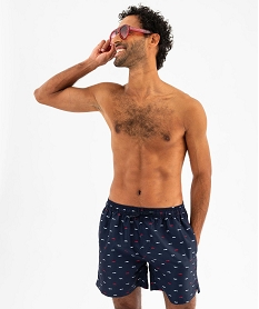 short de bain imprime chars a voile homme bleuG569401_4