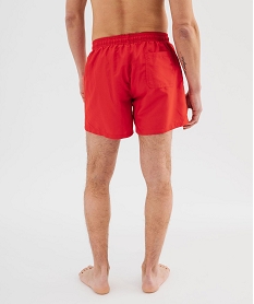 short de bain homme uni rouge vifG570501_3