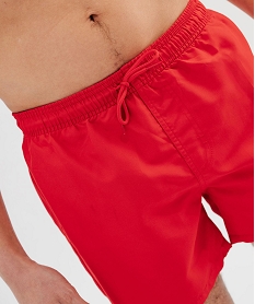short de bain homme uni rouge vifG570501_4