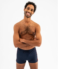 shorty de bain avec bandes contrastantes homme bleu standardG570901_4
