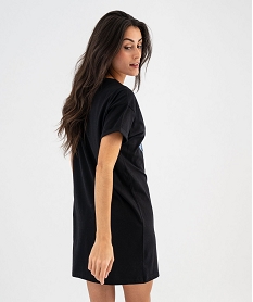chemise de nuit tee-shirt avec motif stitch femme - disney noir standard nuisettes chemises de nuitG573901_3