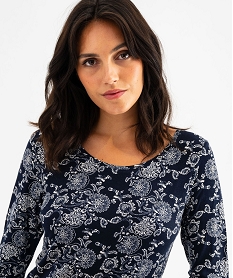 chemise de nuit a manches longues femme noir nuisettes chemises de nuitG575301_2