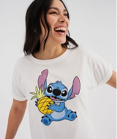 GEMO Pyjashort avec motif Stitch femme - Disney bleu standard