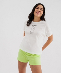 GEMO Pyjashort avec motif Winnie l’ourson femme - Disney vert standard