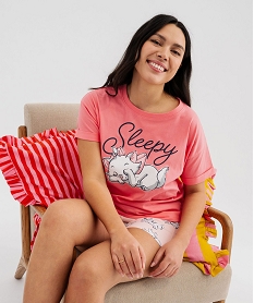 GEMO Pyjashort avec motifs Aristochats femme - Disney rose standard