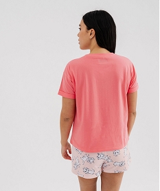 pyjashort avec motifs aristochats femme - disney rose standard pyjamas ensembles vestesG577601_3