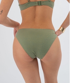 bas de maillot de bain culotte a fines paillettes femme vert standardG579001_2