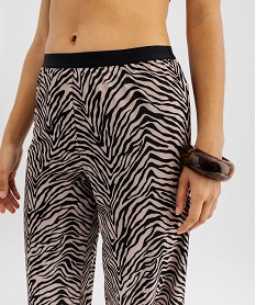 pantalon de plage en maille fluide femme noir standard vetements de plageG580801_3