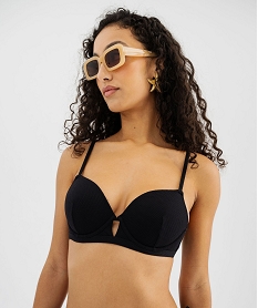 haut de maillot de bain corbeille a armatures et bonnets mousses femme noir standardG581101_4