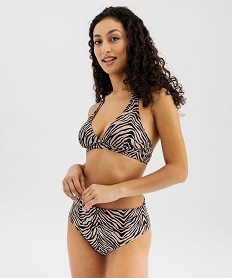 haut de maillot de bain triangle avec mousses amovibles femme beigeG581601_3