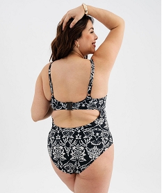 maillot de bain une piece a motifs fleuris femme grande taille noir standard maillot de bain 1 pieceG582901_3