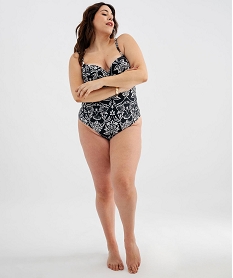 maillot de bain une piece a motifs fleuris femme grande taille noir standard maillot de bain 1 pieceG582901_4