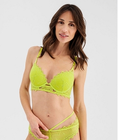 GEMO Soutien-gorge push-up en dentelle vert standard