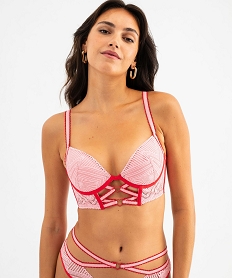 tanga en dentelle avec detail coeur femme rose strings tangasG587201_2