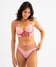tanga en dentelle avec detail coeur femme rose strings tangasG587201_4